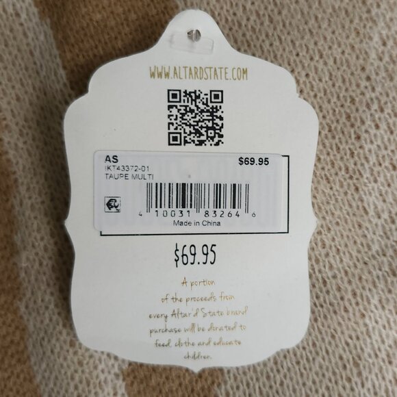 Altar'd State Women's L/S Knitted Bella Sweaters in Tonal Swirls $69.50 tag NWT - Picture 3 of 5